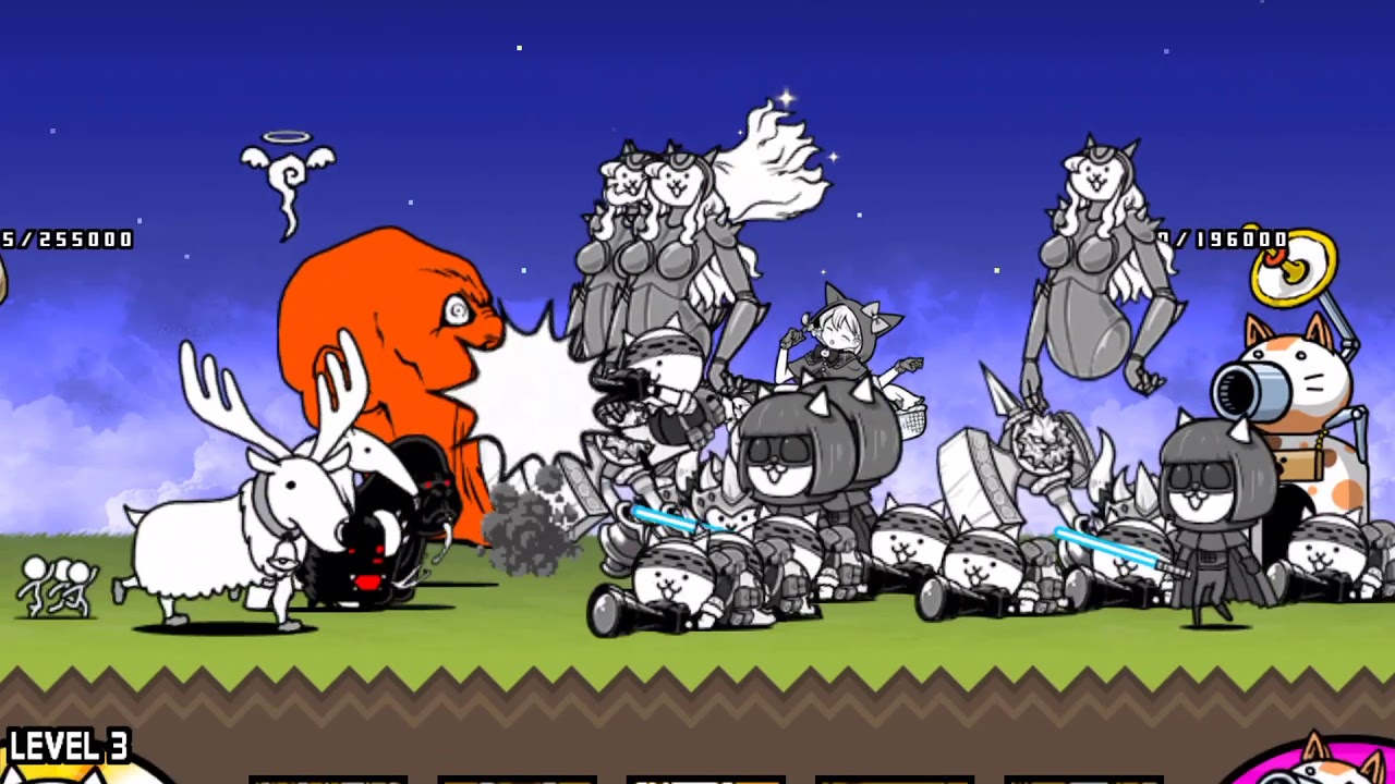 水着美女の面影 星4 なんとか粘って勝った にゃんこ大戦争の日々 Day Of Battle Cats